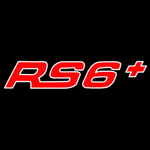 AUDI RS6+ LOGO PROJECTOT LIGHTS (quantity 1 = 2 Logo Films /2 door lights）Nr.137 Y3