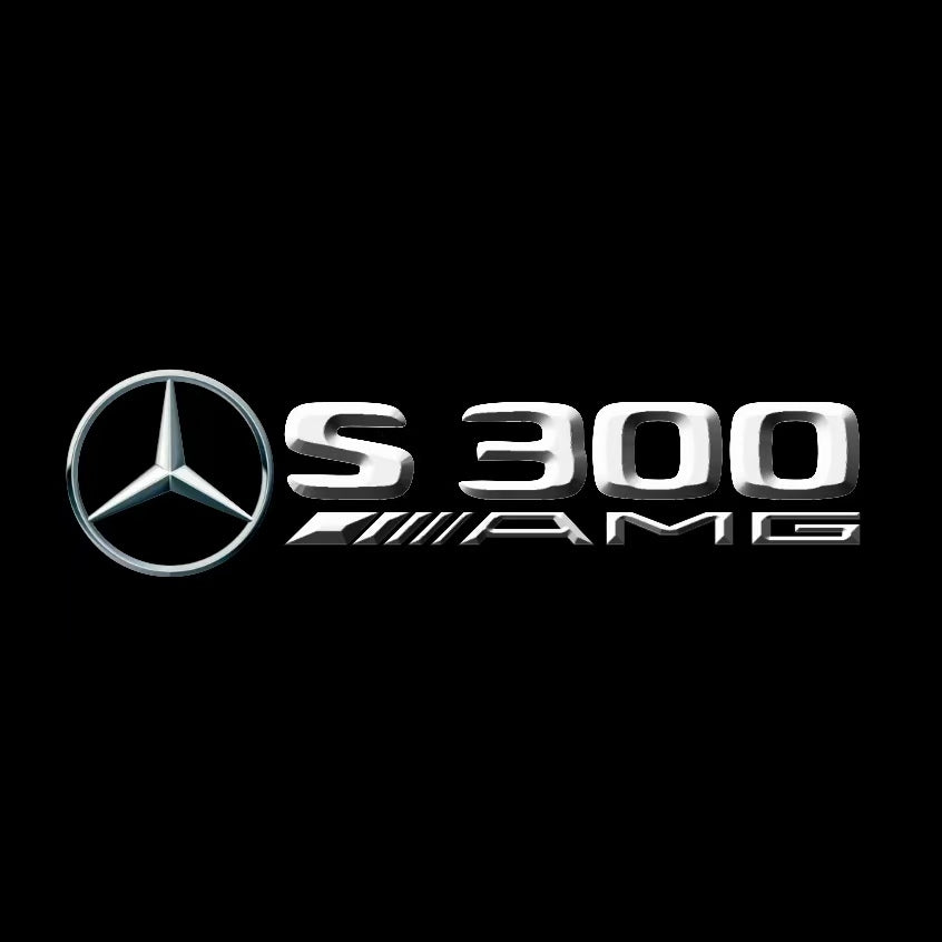 MERCEDES BENZ S 300 LOGO PROJECTOR LIGHTS  (quantity 1 = 1 sets/2 door lights)Nr.03f019