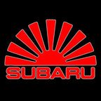 SUBARU ORIGINAL LOGO PROJECROTR LIGHTS (quantity 1 = 1 sets/2 door lights) Nr.7