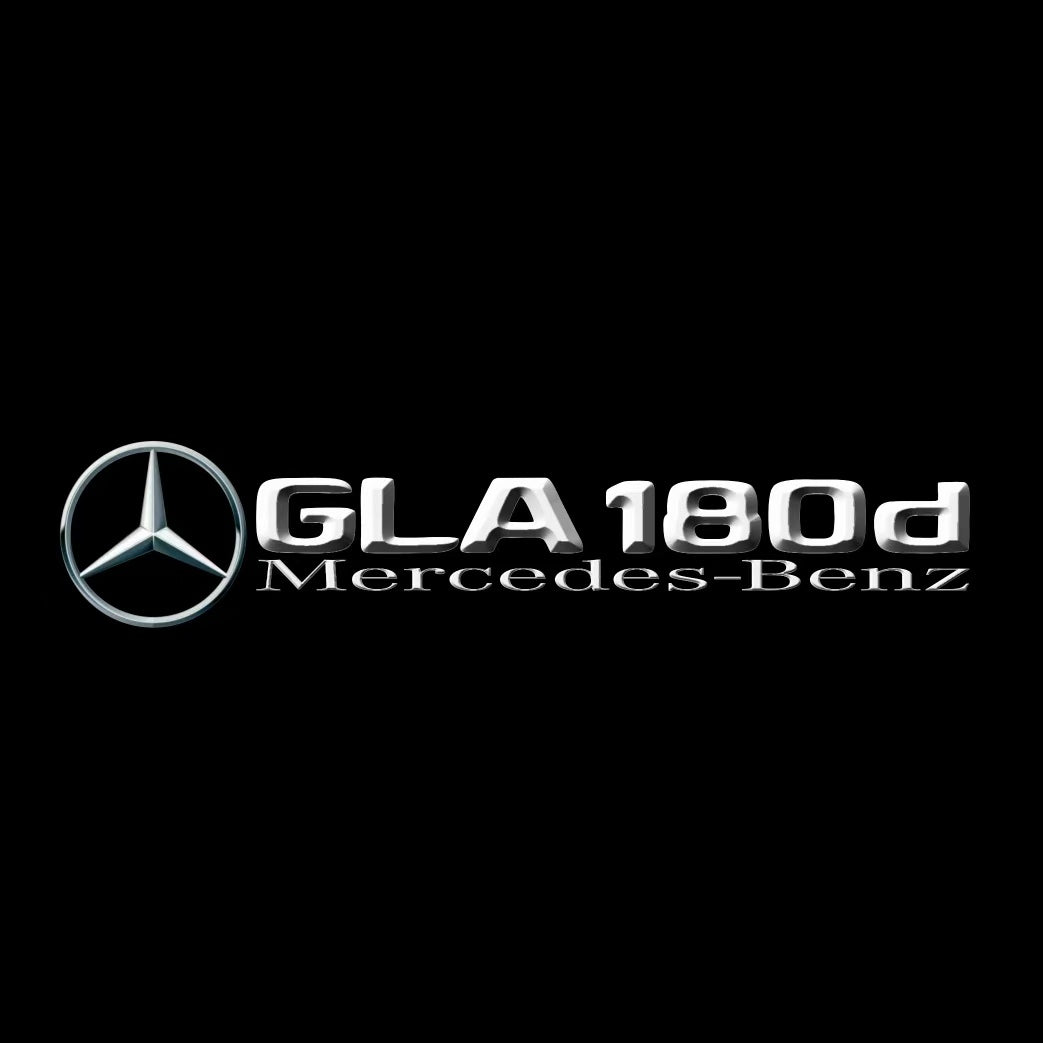 MERCEDES BENZ GLA 180d LOGO PROJECTOR LIGHTS  (quantity 1 = 1 sets/2 door lights)Nr.03f015