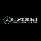 MERCEDES BENZ  C 200d AMG LOGO PROJECTOT LIGHTS  (quantity 1 = 1 sets/2 door lights)Nr.03f023