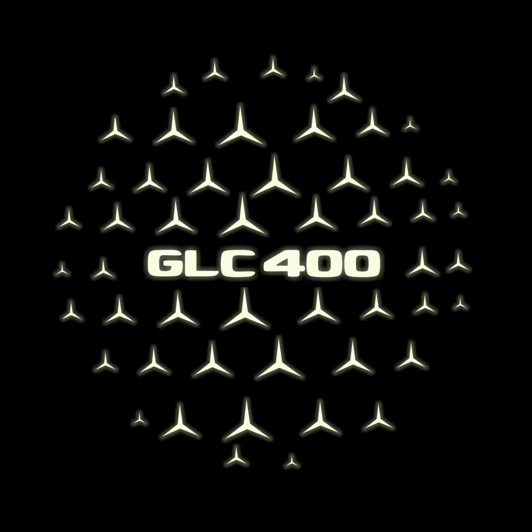 MERCEDES BENZ GLC 400 LOGO PROJECTOR LIGHTS  (quantity 1 = 1 sets/2 door lights)Nr.03f052