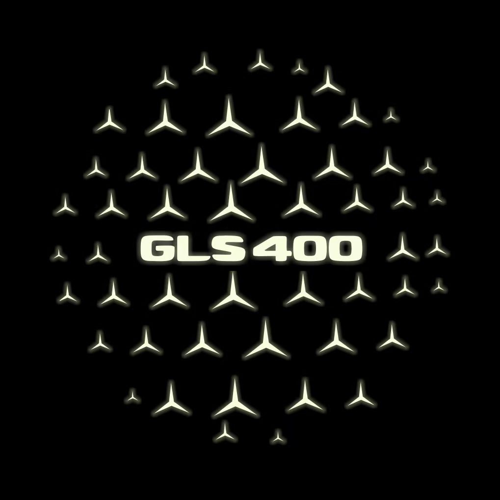 MERCEDES BENZ GLS 400 LOGO PROJECTOR LIGHTS  (quantity 1 = 1 sets/2 door lights)Nr.03f036