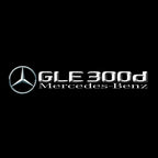 MERCEDES BENZ GLE 300d LOGO PROJECTOR LIGHTS  (quantity 1 = 1 sets/2 door lights)Nr.03f046