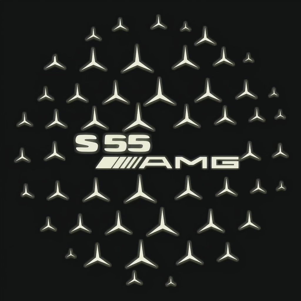 MERCEDES BENZ S 55 AMG LOGO PROJECTOR LIGHTS  (quantity 1 = 1 sets/2 door lights)Nr.03f06