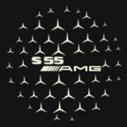 MERCEDES BENZ S 55 AMG LOGO PROJECTOR LIGHTS  (quantity 1 = 1 sets/2 door lights)Nr.03f06
