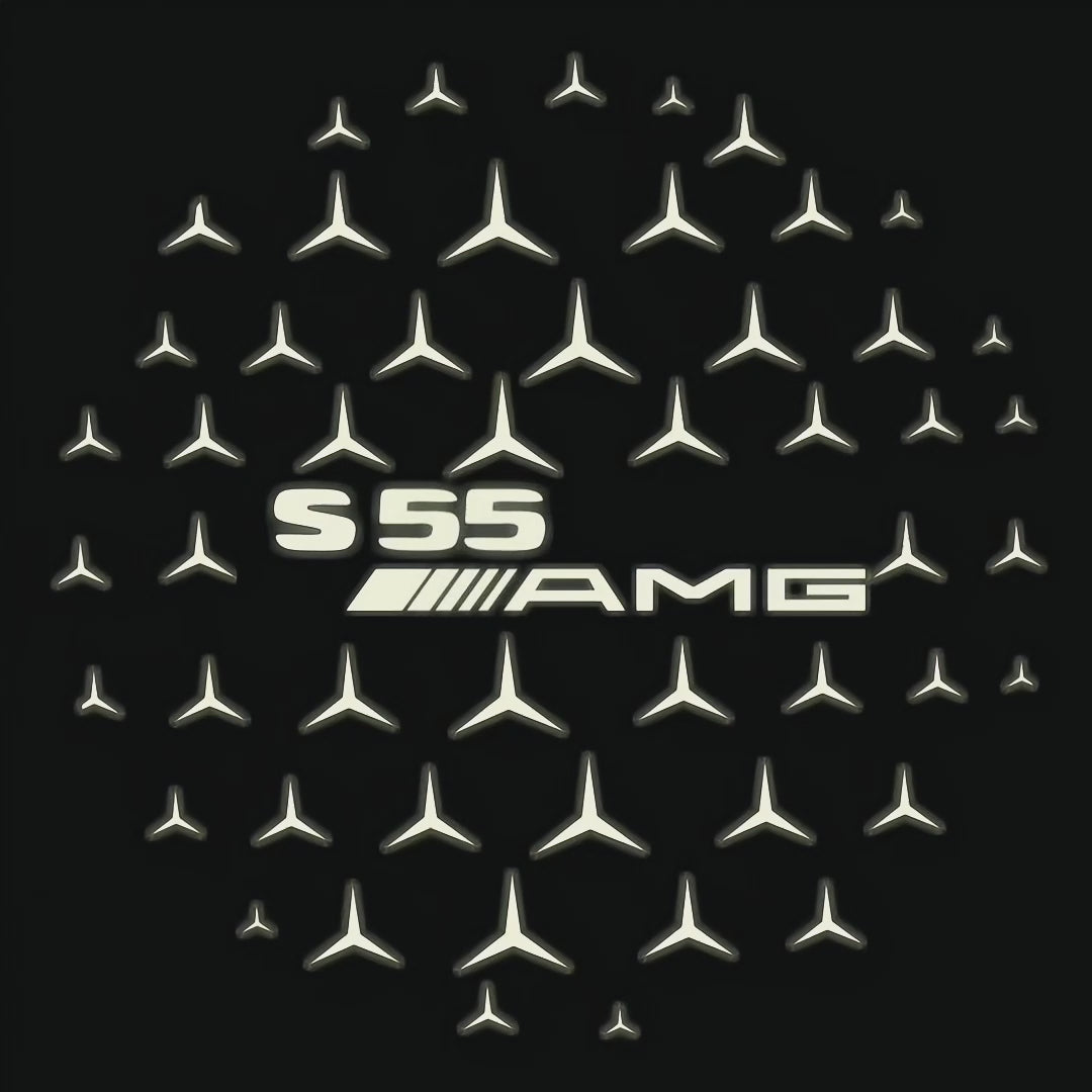 MERCEDES BENZ S 55 AMG LOGO PROJECTOR LIGHTS  (quantity 1 = 1 sets/2 door lights)Nr.03f06