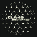 MERCEDES BENZ CLA 45 AMG   LOGO PROJECTOT LIGHTS  (quantity 1 = 1 sets/2 door lights)Nr.03f011