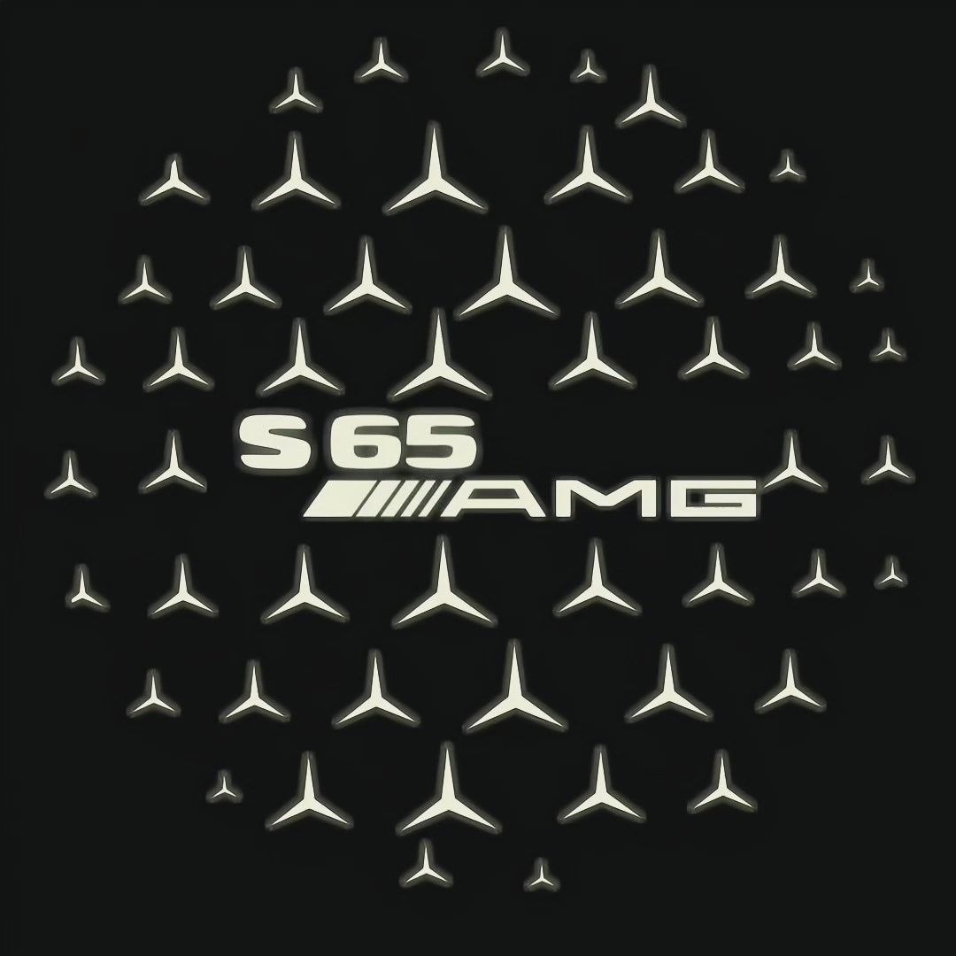 MERCEDES BENZ S 65 AMG LOGO PROJECTOR LIGHTS  (quantity 1 = 1 sets/2 door lights)Nr.03f015