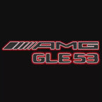 MERCEDES BENZ GLE 53 AMG LOGO PROJECTOR LIGHTS  (quantity 1 = 1 sets/2 door lights)Nr.03f034