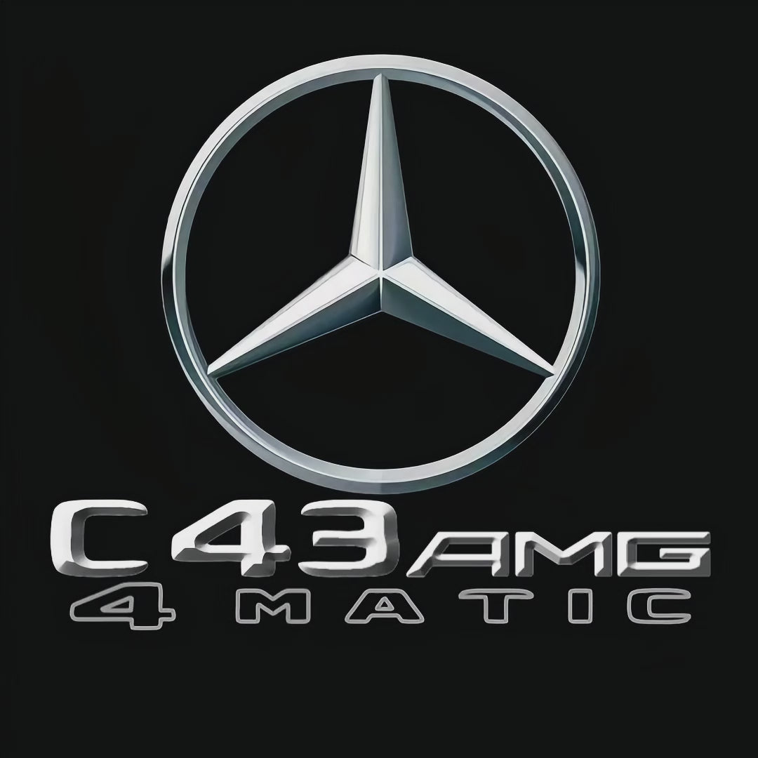 MERCEDES BENZ  C43 AMG LOGO PROJECTOT LIGHTS  (quantity 1 = 1 sets/2 door lights)Nr.03f03