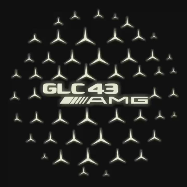 MERCEDES BENZ GLC 43 AMG LOGO PROJECTOR LIGHTS  (quantity 1 = 1 sets/2 door lights)Nr.03f028