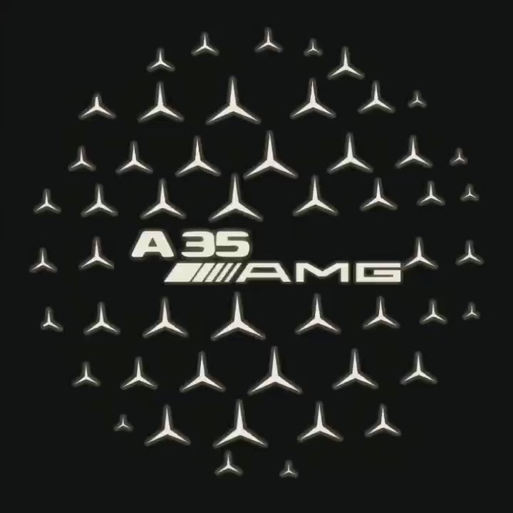 MERCEDES BENZ A35 AMG  LOGO PROJECTOR LIGHTS  (quantity 1 = 1 sets/2 door lights)Nr.03f023