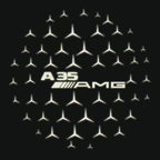 MERCEDES BENZ A35 AMG  LOGO PROJECTOR LIGHTS  (quantity 1 = 1 sets/2 door lights)Nr.03f023