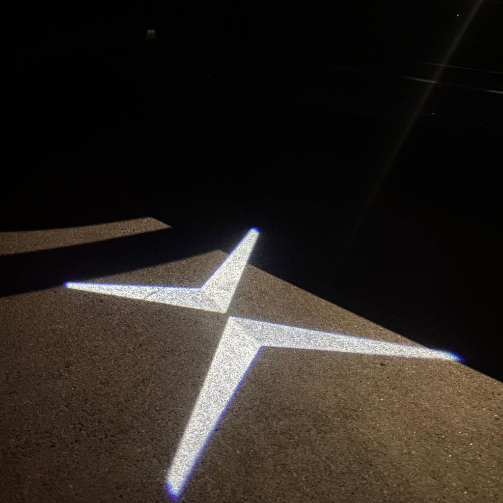 أضواء بروجكتور شعار فولفو رقم 70 (الكمية 1 = 2 شعار فيلم / 2 مصباح باب)