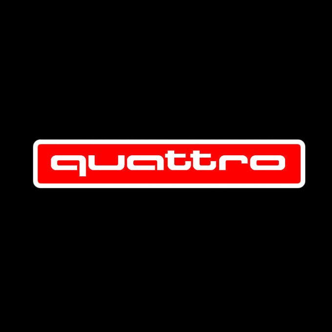 AUDI LOGO PROJECTOT LIGHTS Nr.83 (الكمية 1 = 2 Logo Films /2 أضواء الباب)