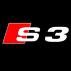 AUDI LOGO PROJECTOT LIGHTS Nr.24 (الكمية 1 = 2 Logo Films /2 أضواء الباب)