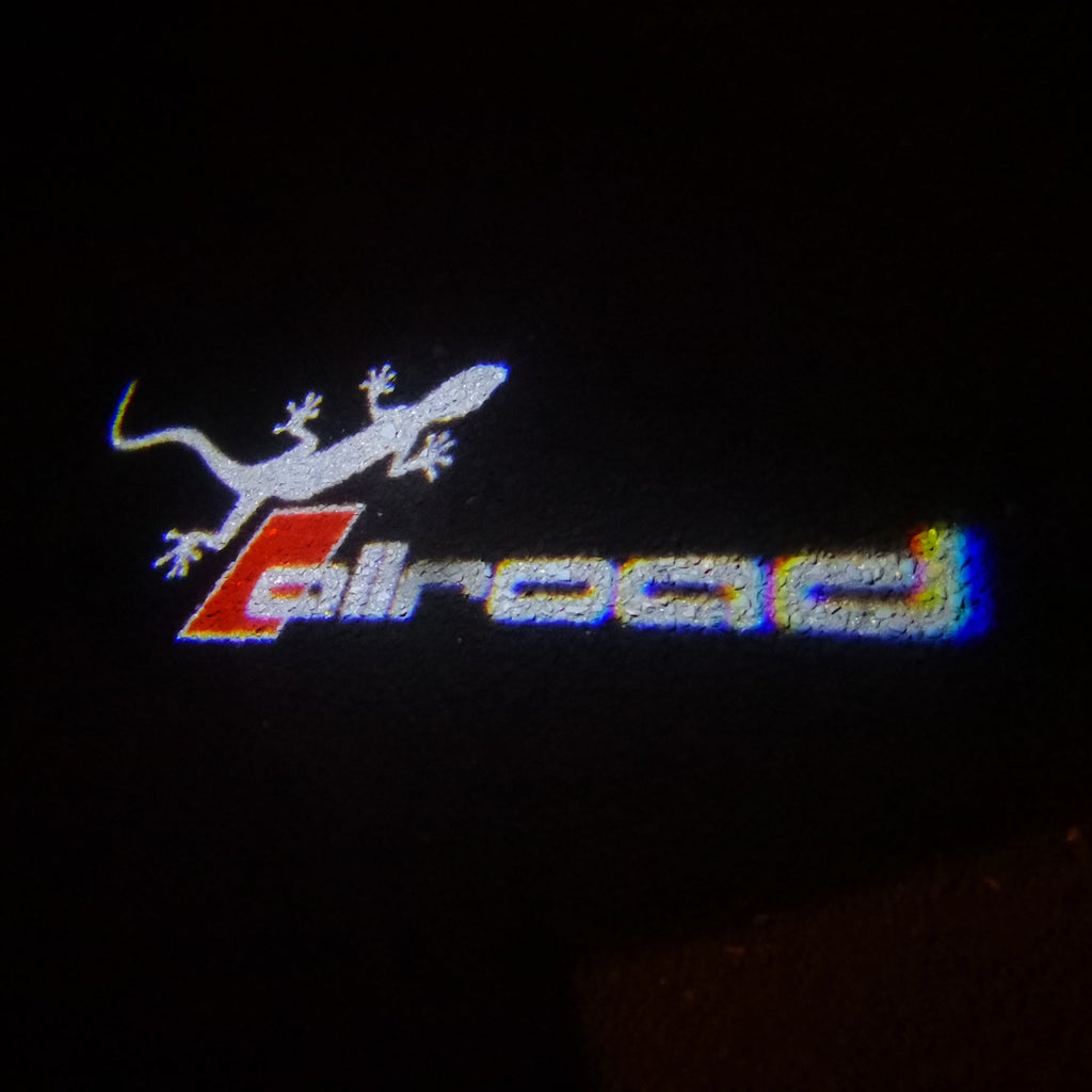 أودي ALLROAD GECKO LOGO PROJECTOT أضواء Nr.147 (كمية 1 = 2 شعار الأفلام و 2 أضواء الباب)