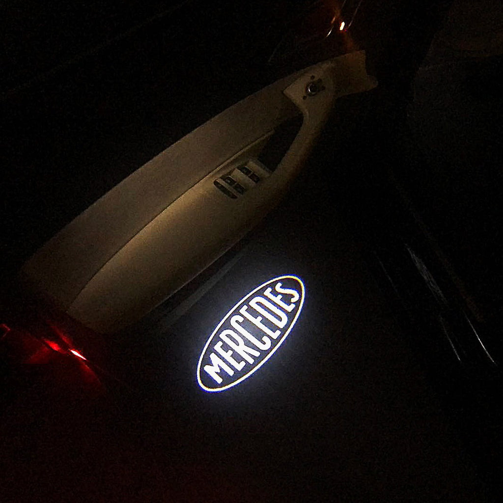 MERCEDES BENZ Original LOGO PROJECTOT LIGHTS Nr.11 (quantity 1 = 1 sets/2 door lights)