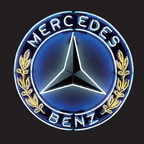 أضواء بروجكتور شعار MERCEDES BENZ رقم 01 (الكمية 1 = 1 مجموعة / 2 أضواء باب)
