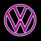 Volkswagen Door lights Original Logo  Nr. 161 ( quantity 1 = 2 logo film / 2 door lights)