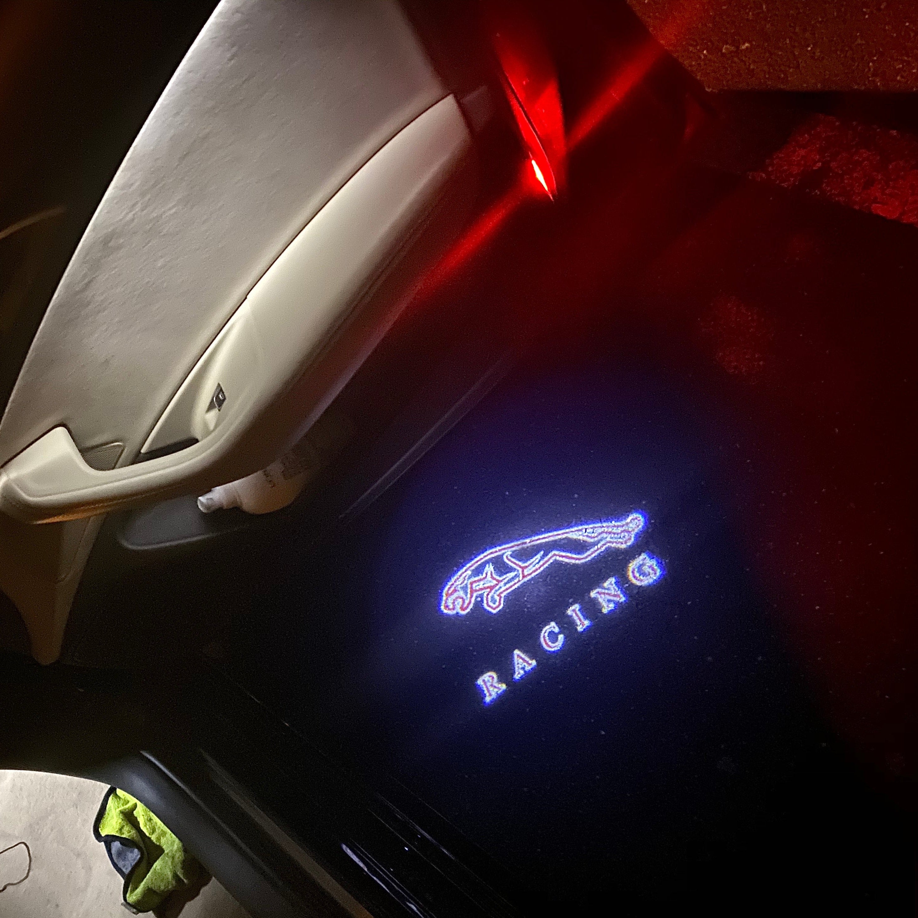 أضواء بروجكتور شعار جاكوار رقم 37 (الكمية 1 = 1 مجموعة / 2 أضواء باب)