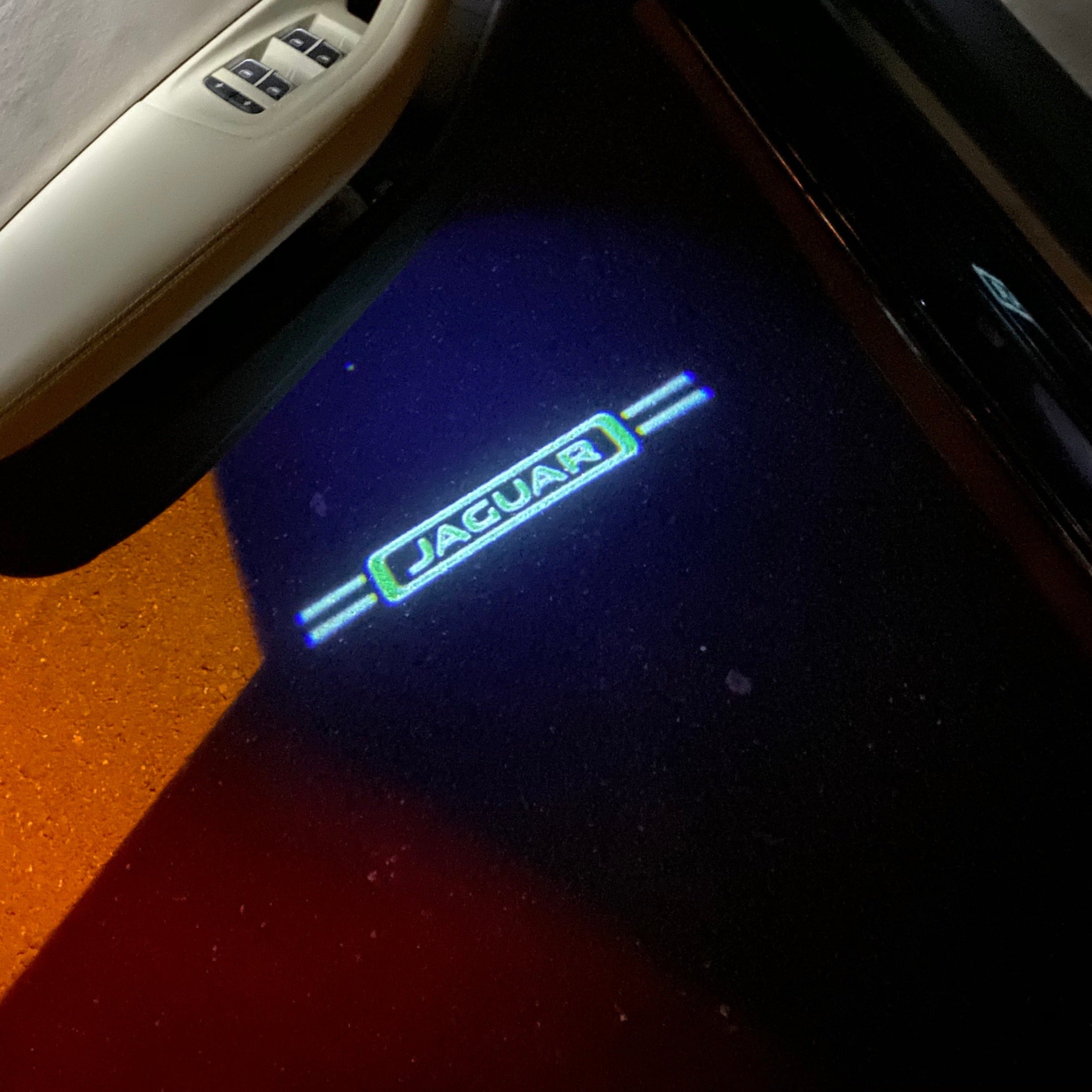 جاكوار LOGO PROJECROTR أضواء Nr.14 (كمية 1 = 1 مجموعات / 2 أضواء الباب)