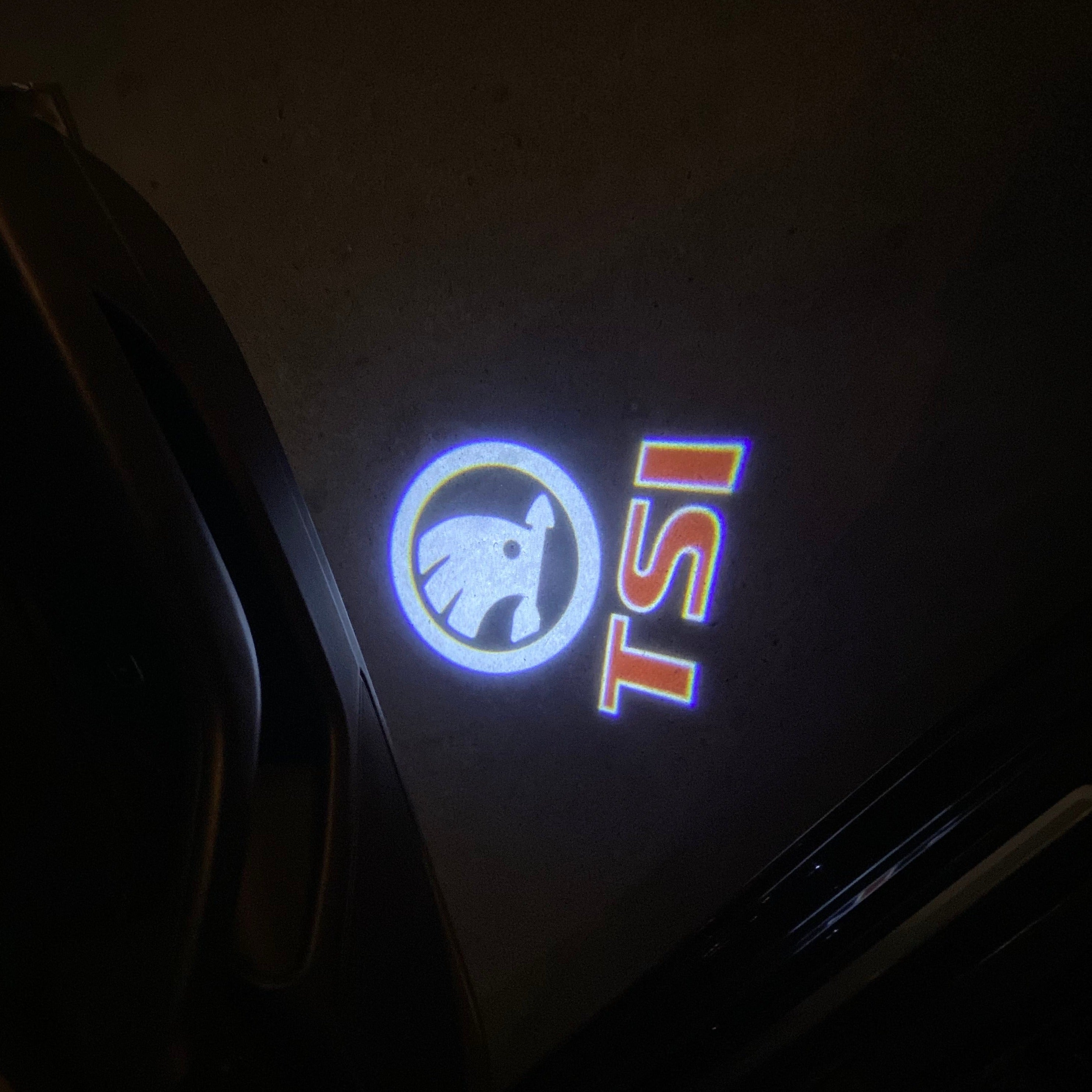 سكودا LOGO PROJECTOR LIGHTS Nr.09 (الكمية 1 = 2 شعار فيلم / 2 مصباح للباب)
