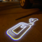 AUDI LOGO PROJECTOT LIGHTS Nr.19 (الكمية 1 = 2 Logo Films /2 أضواء الباب)
