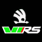 SKODA VRS LOGO  LIGHTS Nr.24 (quantity  1 =  2 Logo Film /  2 door lights)