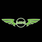 MINI ORIGINAL LOGO PROJECROTR LIGHTS Nr.48 (quantity  1 =  2 Logo Film /  2 door lights)