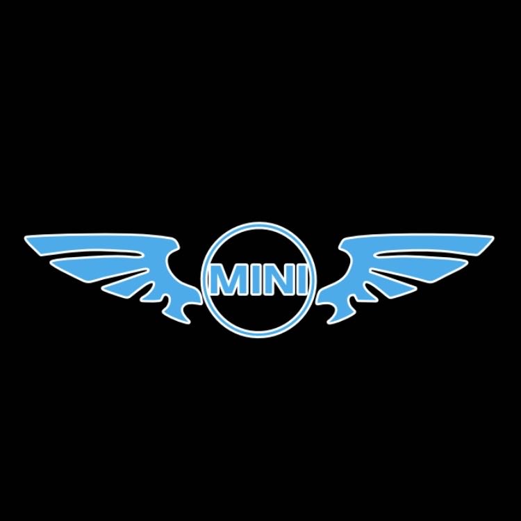 MINI ORIGINAL LOGO PROJECROTR LIGHTS Nr.49 (quantity  1 =  2 Logo Film /  2 door lights)