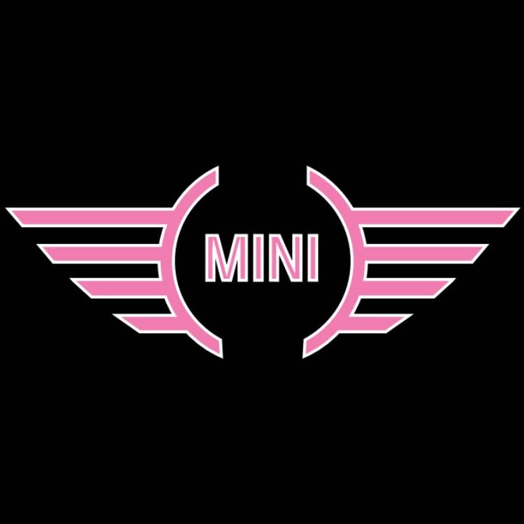MINI ORIGINAL LOGO PROJECROTR LIGHTS Nr.83 (quantity  1 =  2 Logo Film /  2 door lights)