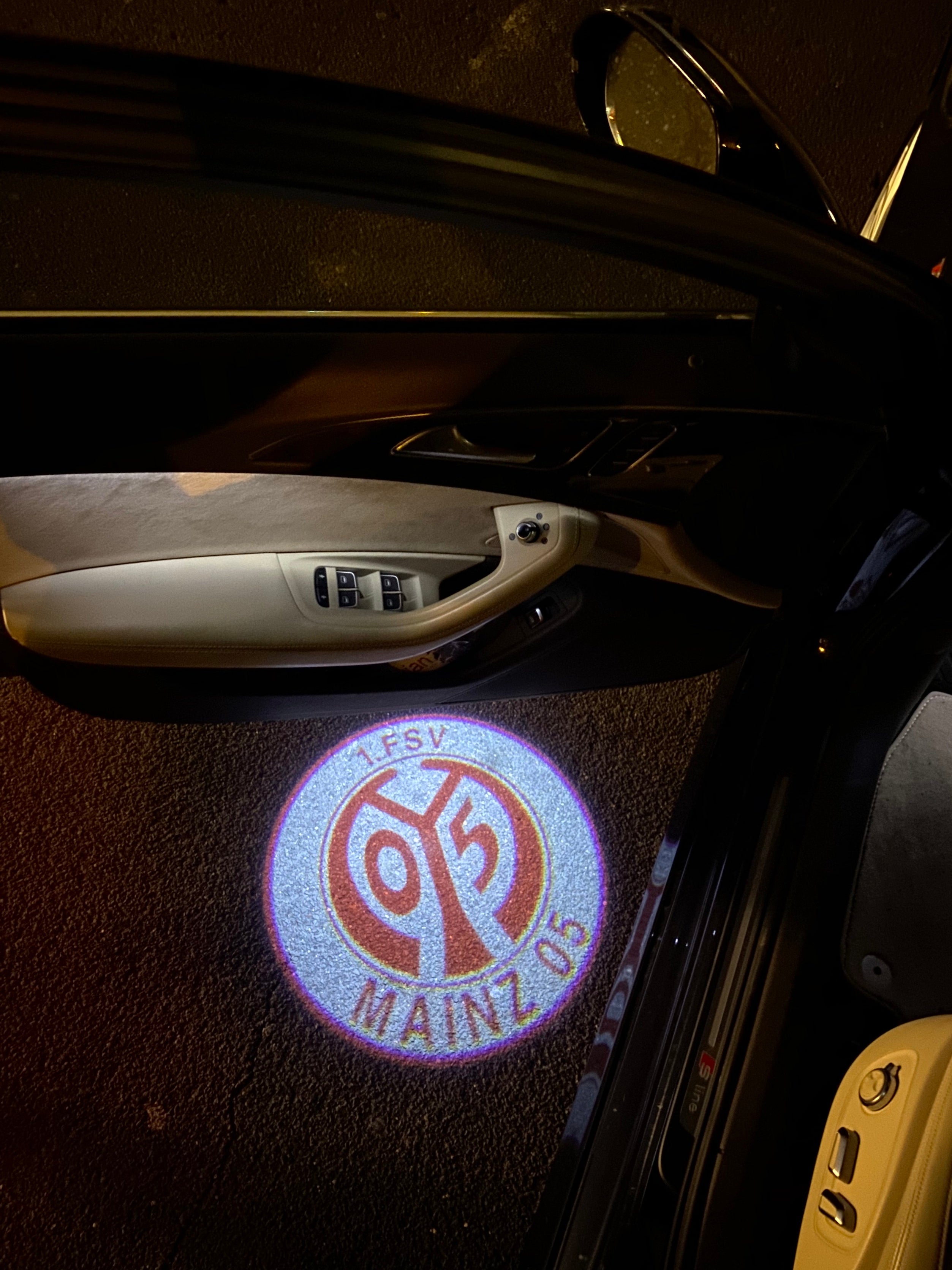 Football CLUB FSV Mainz 05 Logo Nr.258  (quantity 1 = 2 Logo Films /2 door lights）