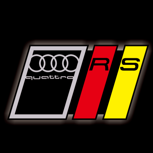 AUDI LOGO PROJECTOT LIGHTS Nr.19 (الكمية 1 = 2 Logo Films /2 أضواء الباب)
