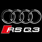 AUDI LOGO PROJECTOT LIGHTS Nr.19 (الكمية 1 = 2 Logo Films /2 أضواء الباب)