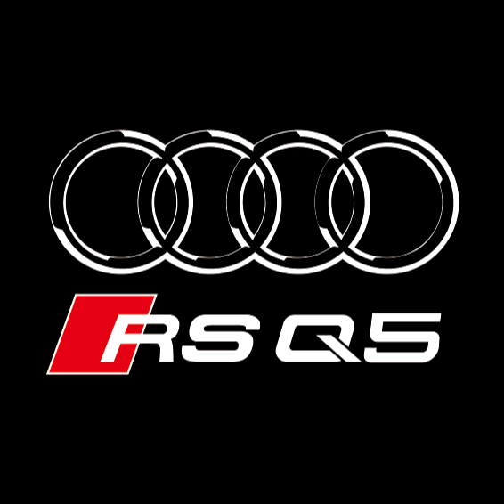 AUDI LOGO PROJECTOT LIGHTS Nr.19 (الكمية 1 = 2 Logo Films /2 أضواء الباب)