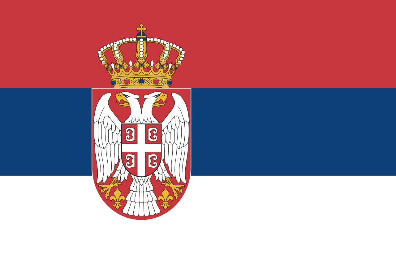 صربيا Република Србија شعار العلم الوطني (الكمية 1 = 1 مجموعة / 2 شعار فيلم / يمكن استبدال أضواء الشعارات الأخرى)