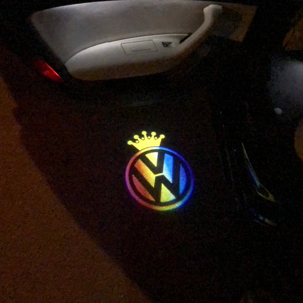 شعار فولكس فاجن أضواء الباب رقم. 01 (الكمية 1 = 2 شعار فيلم / 2 مصباح باب)