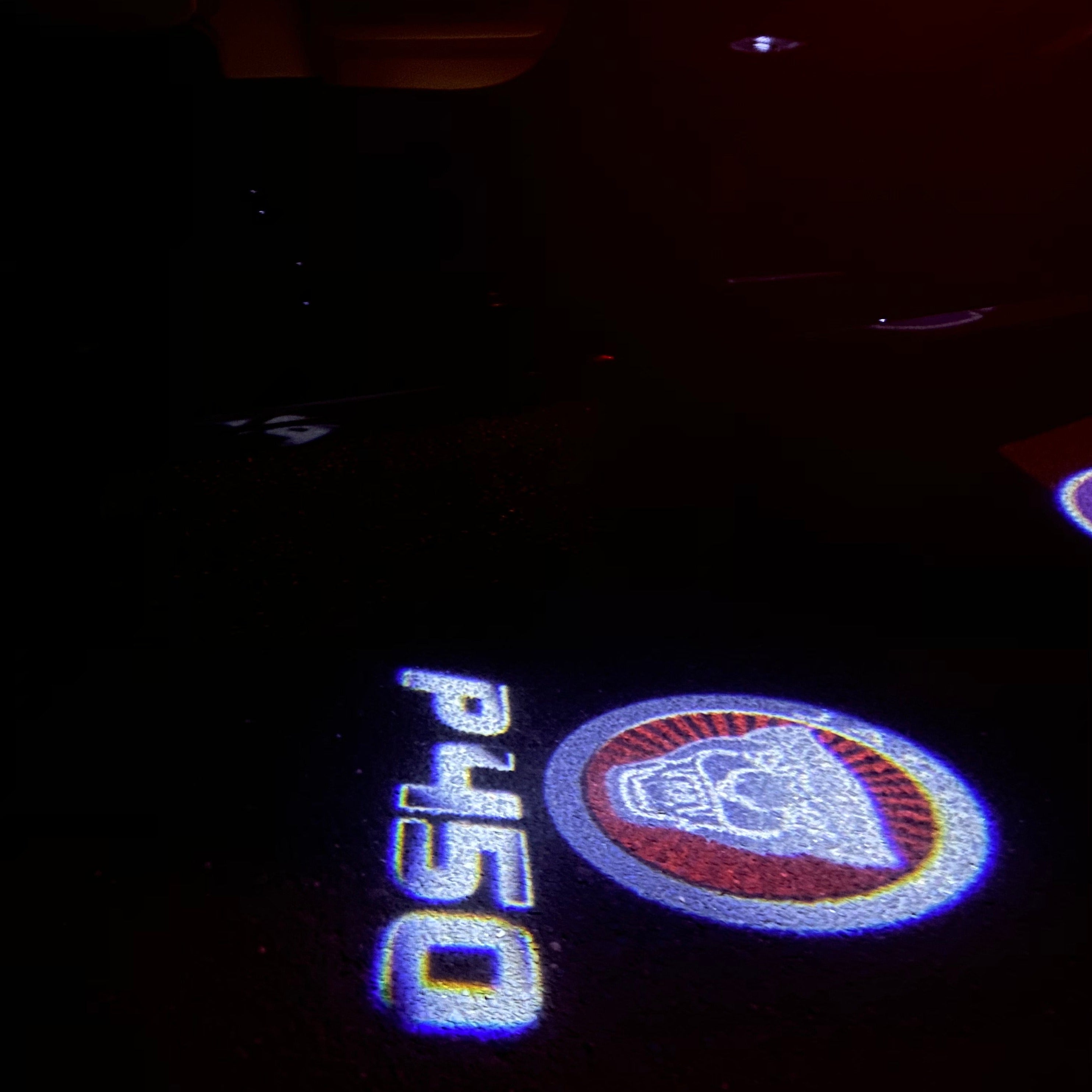 أضواء بروجكتور شعار جاكوار عدد 95 (الكمية 1 = 1 مجموعة / 2 أضواء باب)