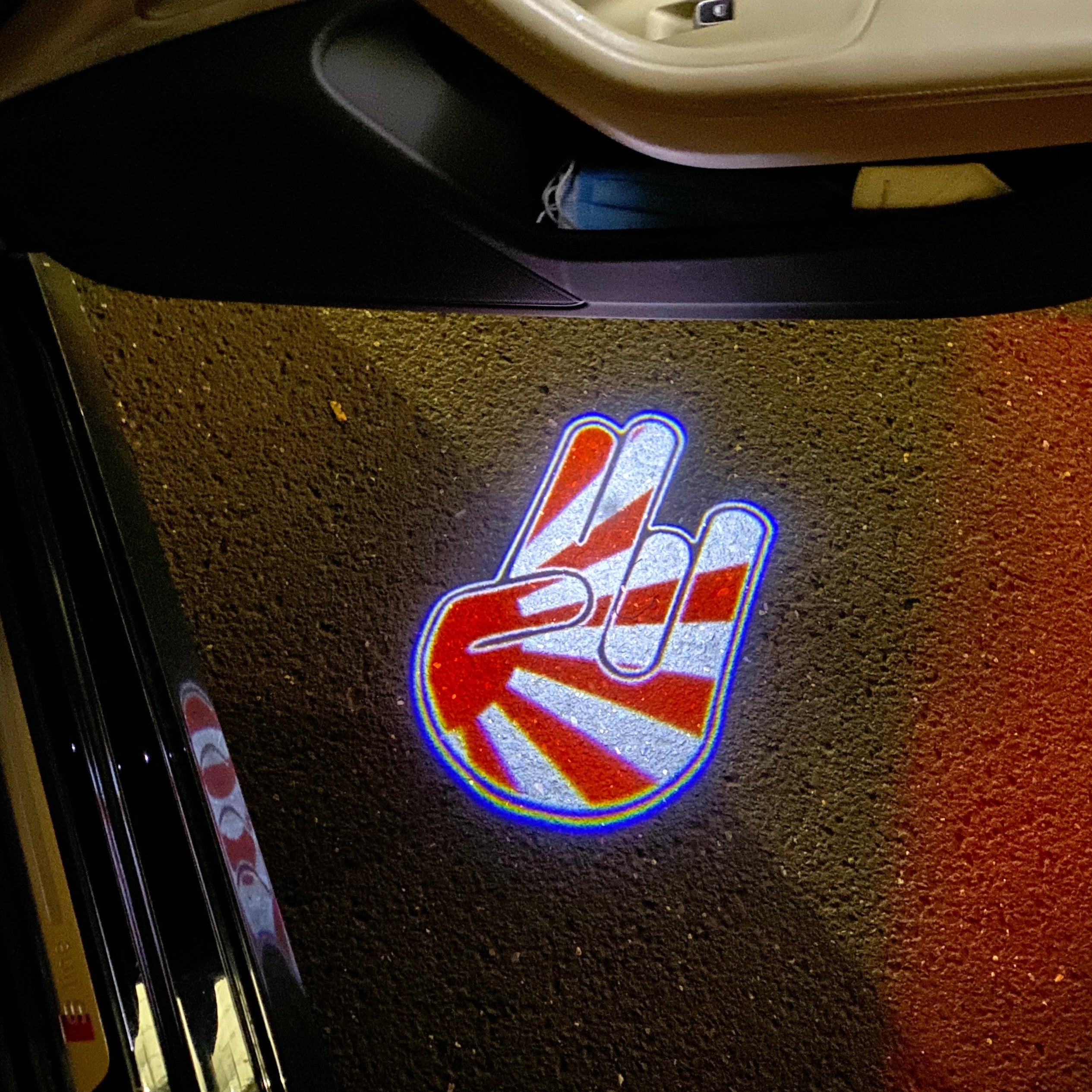 JDM LOGO PROJECTOT LIGHTS Nr.16 (quantity 1 = 1 sets/2 door lights)