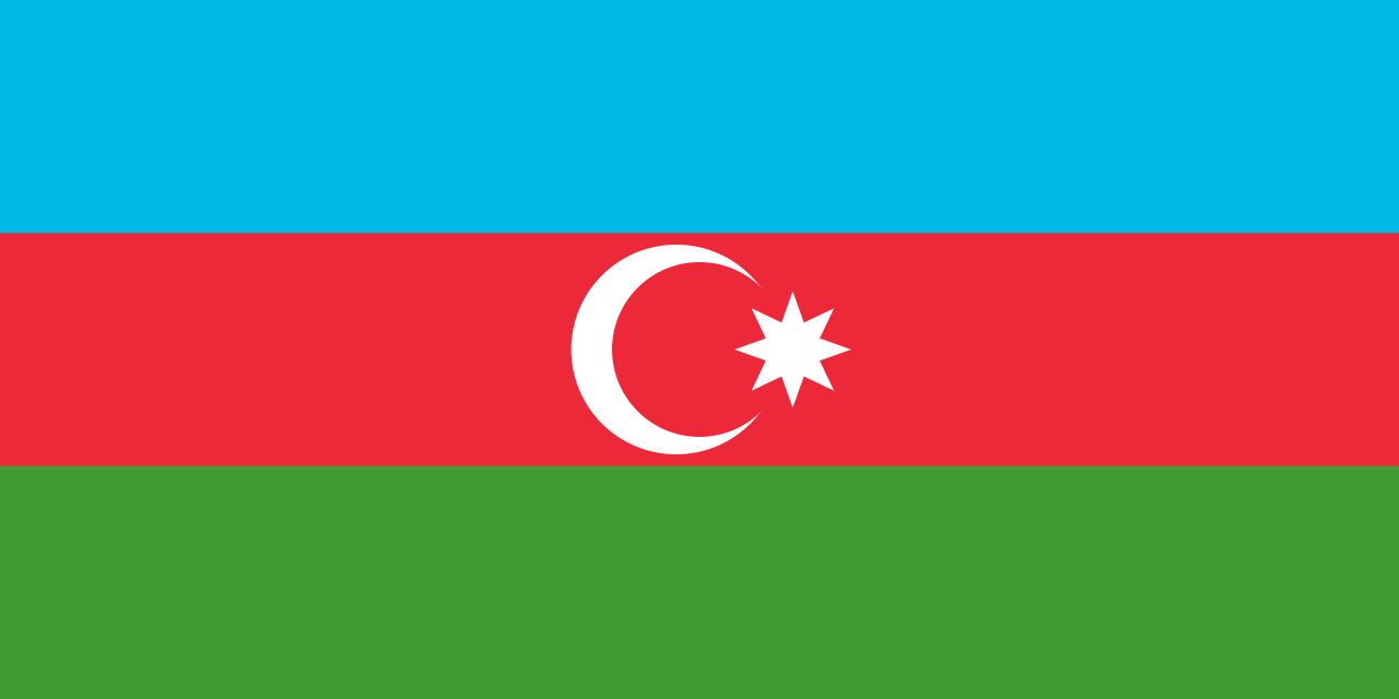 Azerbaijan Azаrbaycan شعار العلم الوطني (كمية 1 = 1 مجموعات / 2 فيلم شعار / يمكن استبدال أضواء شعارات أخرى)