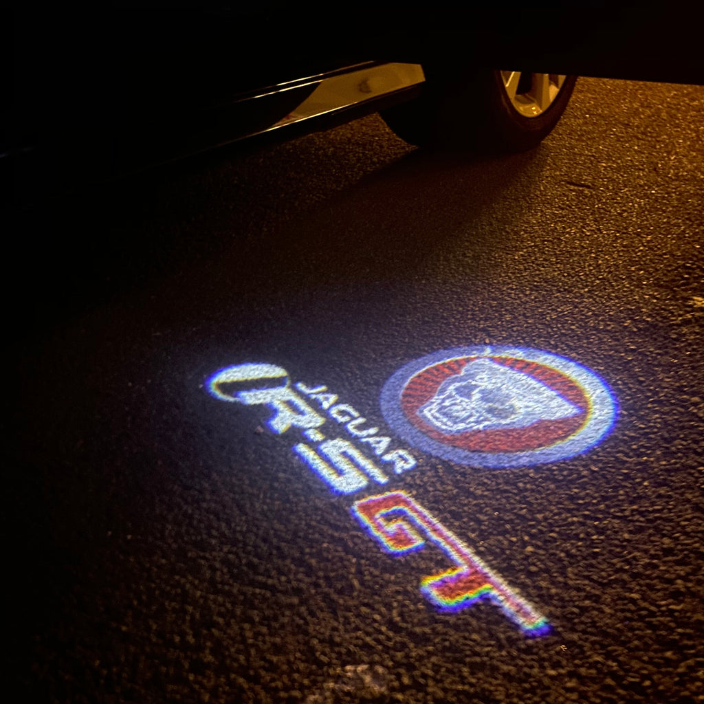 JAGUAR R S GT LOGO PROJECROTR LIGHTS Nr.104  (quantity 1 = 1 sets/2 door lights)