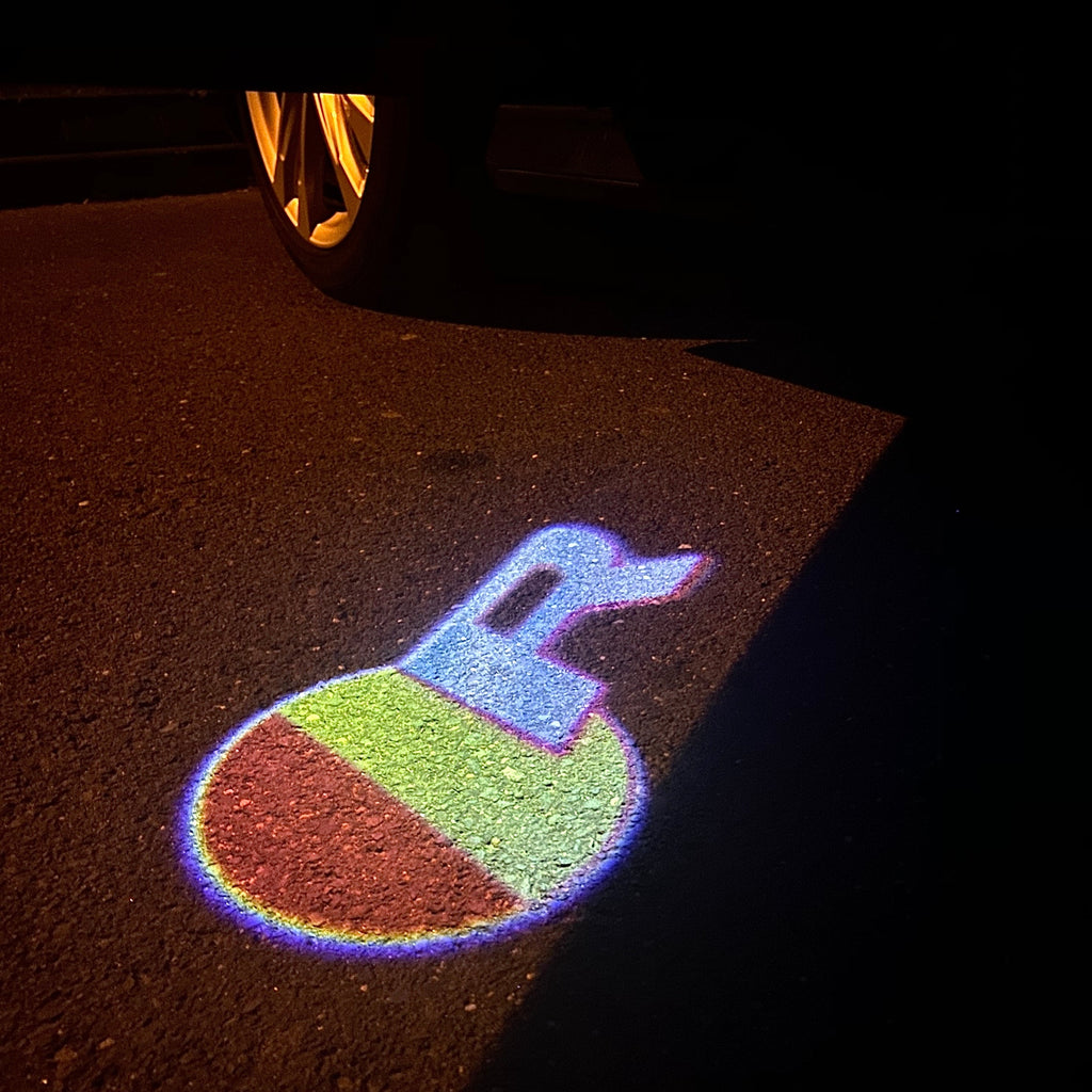 JAGUAR LOGO PROJECROTR LIGHTS Nr.42 (الكمية 1 = 1 مجموعة / 2 أضواء باب)