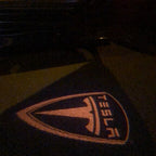 TESLA LOGO PROJECROTR LIGHTS Nr.1507 (quantity  1 =  2 Logo Film /  2 door lights)