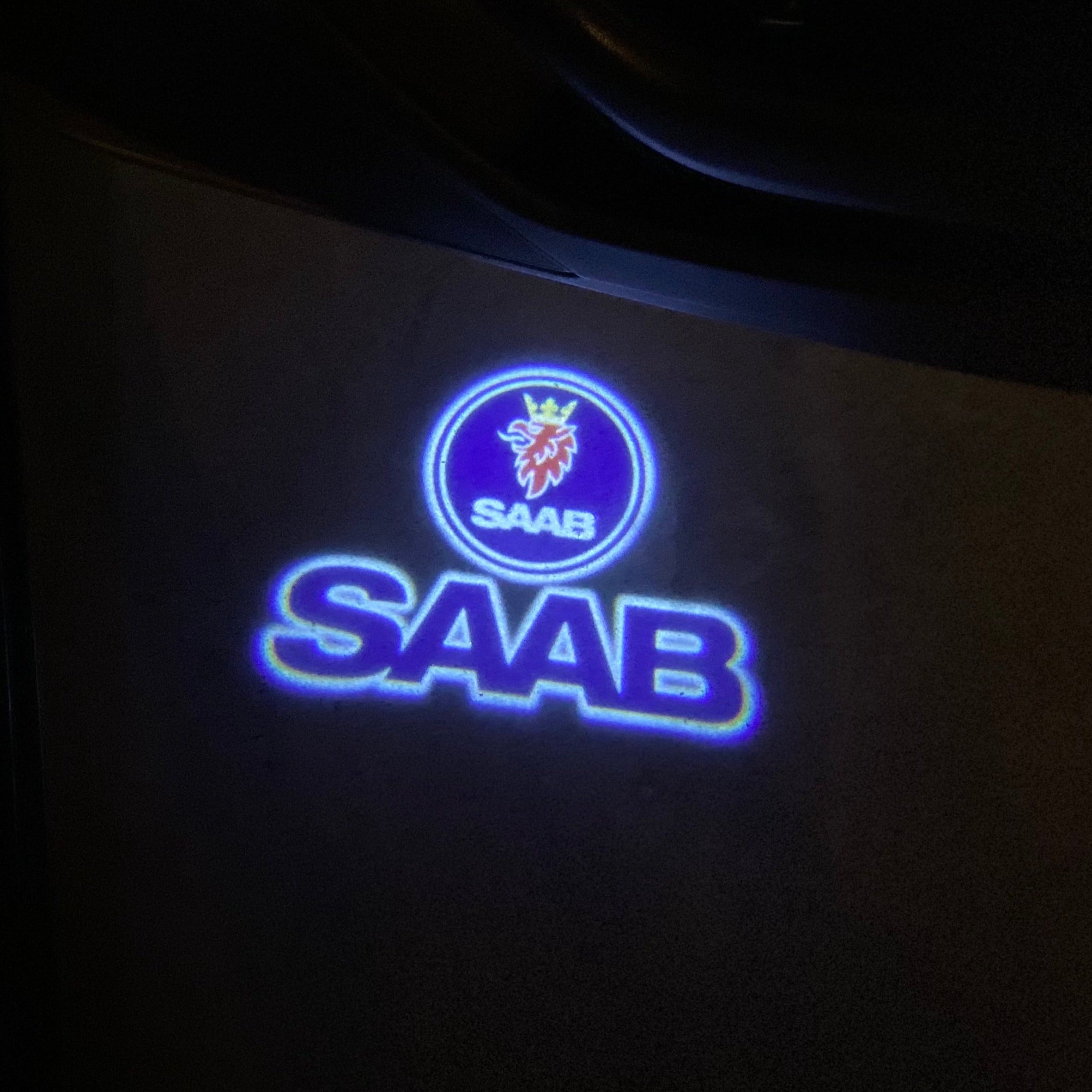 SAAB  Original LOGO PROJECROTR LIGHTS Nr.2519  (quantity 1 = 1 sets/2 door lights)