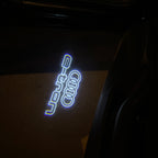 AUDI LOGO PROJECTOT LIGHTS Nr.19 (الكمية 1 = 2 Logo Films /2 أضواء الباب)