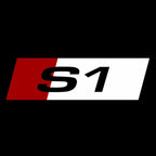 AUDI S1 LOGO PROJECTOT أضواء Nr.127 (الكمية 1 = 2 شعار الأفلام / 2 أضواء الباب)