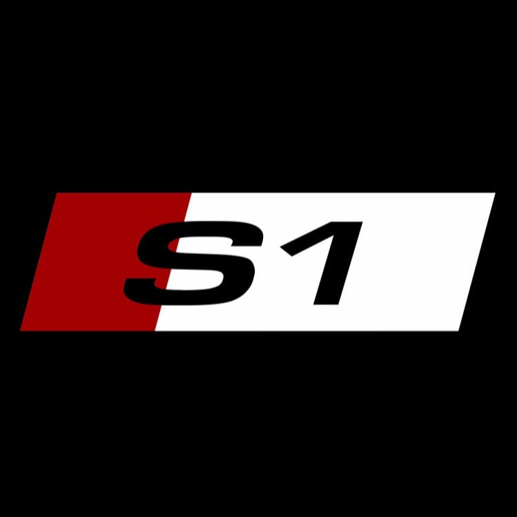 AUDI S1 LOGO PROJECTOT أضواء Nr.127 (الكمية 1 = 2 شعار الأفلام / 2 أضواء الباب)