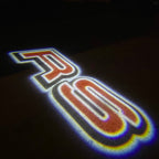 AUDI LOGO PROJECTOT LIGHTS Nr.19 (الكمية 1 = 2 Logo Films /2 أضواء الباب)